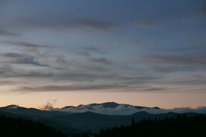 栗駒山の夕焼けの写真