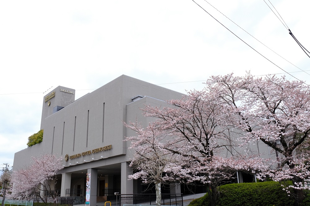 ベリーノホテル一関の桜が満開 季節感を感じる風景